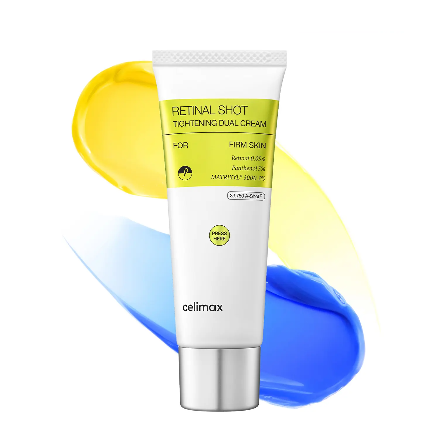 The Vita-A Retinal Shot Tightening Dual Cream | 0.05% Retinal, 3% Matryxyl, 5% Panthenol, High-Strength Retinoid for Anti-Aging, Relief Cream, Wrinkles & Fine Lines, Firmer Skin, 50ml