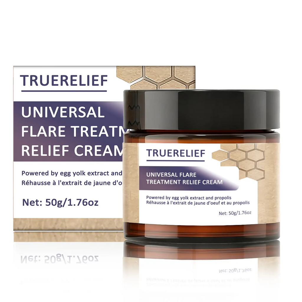 TRUERELIEF Universal Flare Care Cream – Soothes Redness, Irritation & Chafing | Propolis & Egg Yolk Extract | 50g