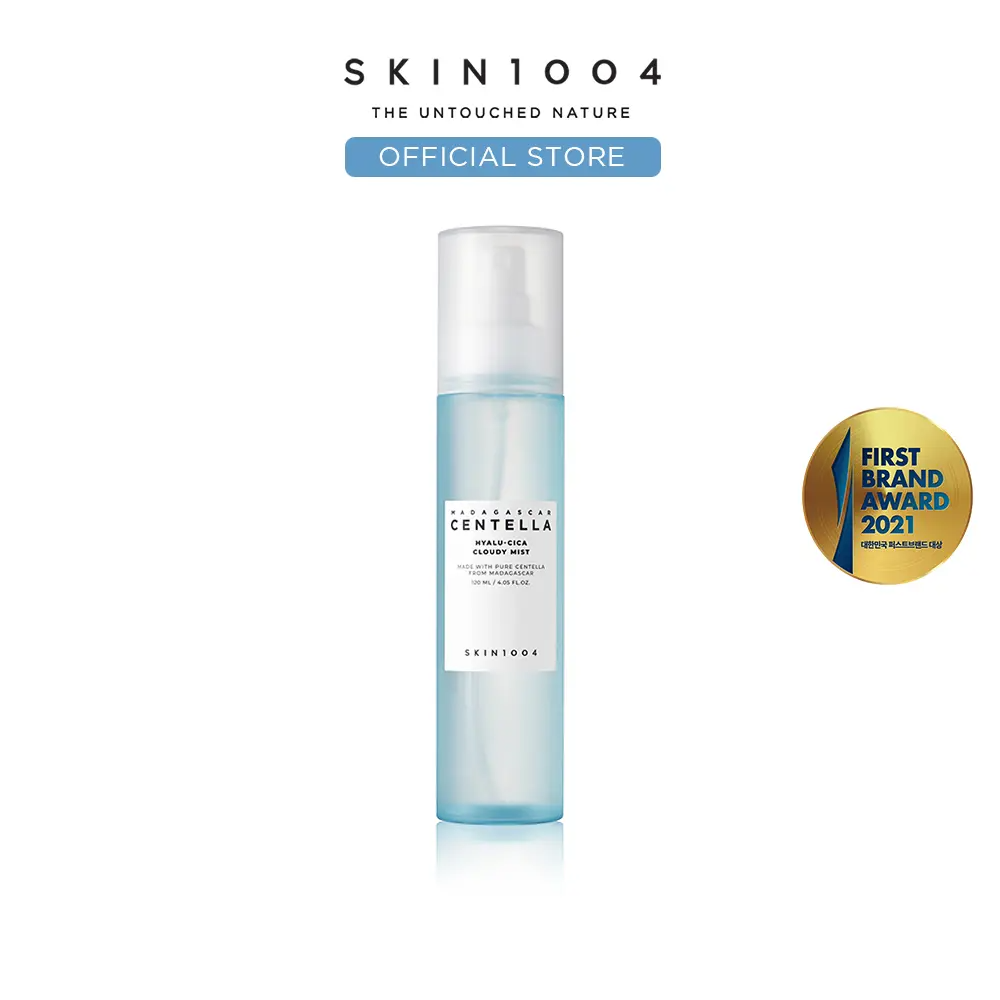 SKIN1004 Madagascar Centella Hyalu-Cica Cloudy Mist 4.06 fl oz (120ml) – Hydrating & Calming Face Mist with Green Tea & Hyaluronic Acid