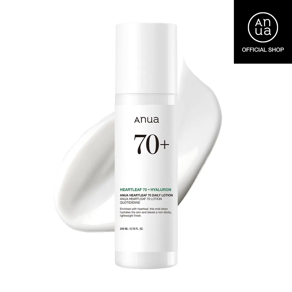 Anua Heartleaf 70% Daily Lotion 6.76 fl.oz. (200ml) – Korean Moisturizer for Oily & Sensitive Skin