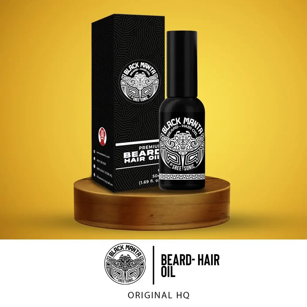 1Pcs Black Manta | Haircare Growth| Beard-Hair Oil 50ML