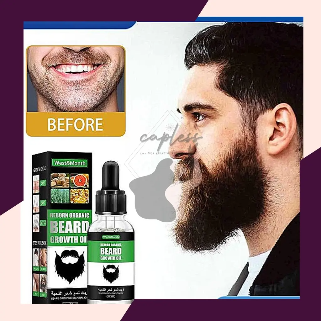30ml Men Beard Growth Oil Soften Hair Growth Nourishing Beard Moustache Balm Leave-In Beard Enhancer hx012