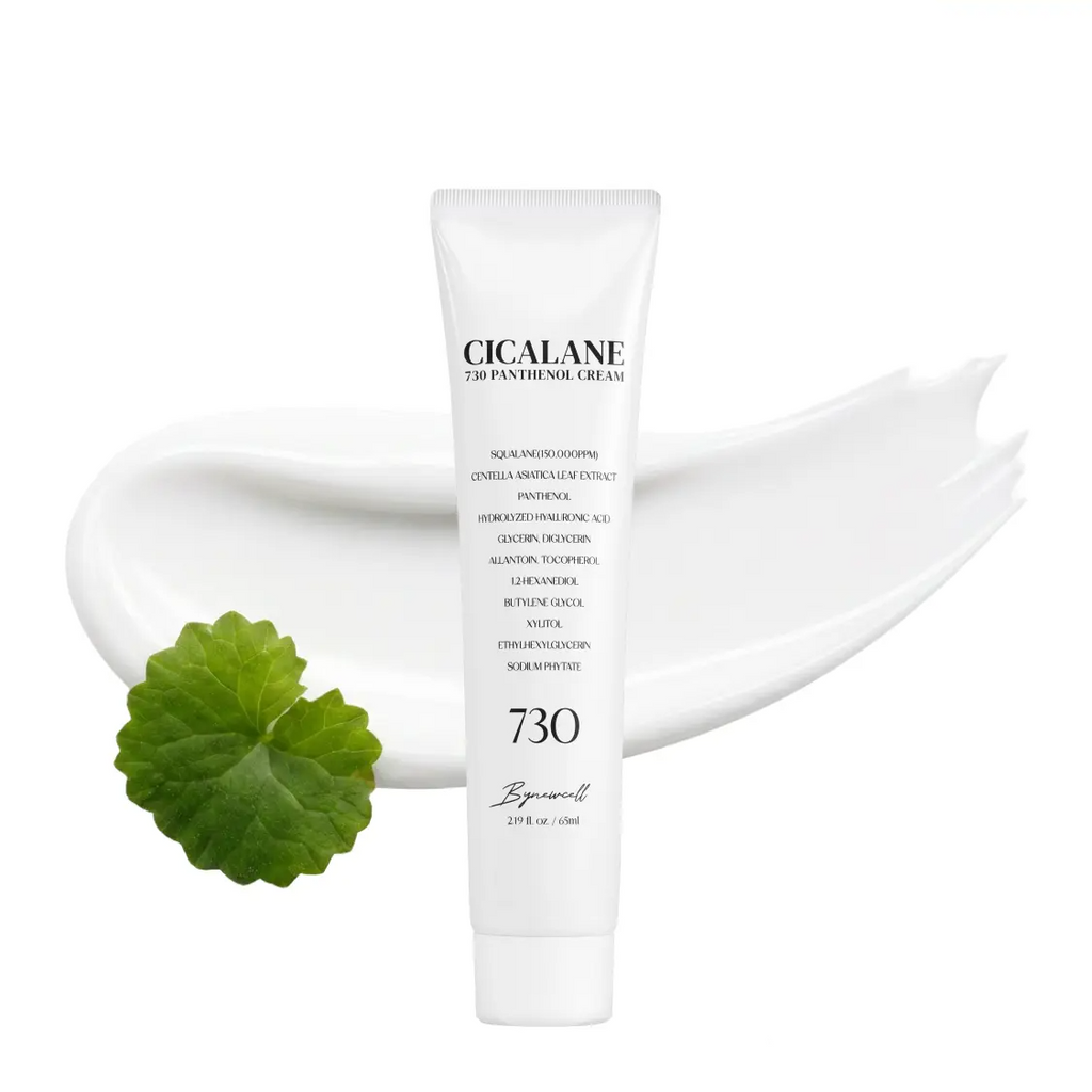 Panthenol Cream — Korean Cica Moisturizer for Face | Glass Skin Cream with Centella Asiatica & Squalane | Hydrating Soothing Redness for Acne Prone Sensitive Skin | Lightweight Non-Greasy Makeup Prep Primer | K-Beauty 2.2 Fl Oz