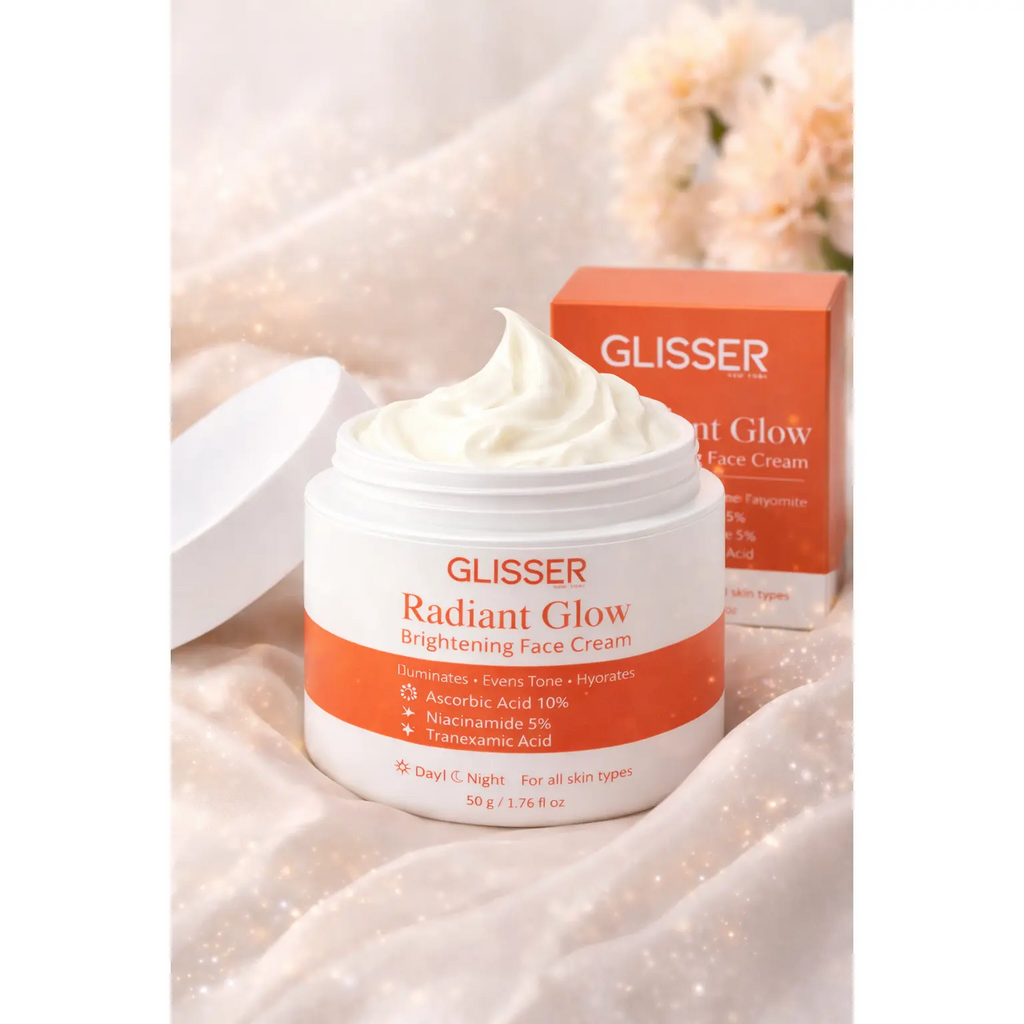 Radiant Glow Brightening Face Cream Niacinamide Glycolic Kojic Aloe