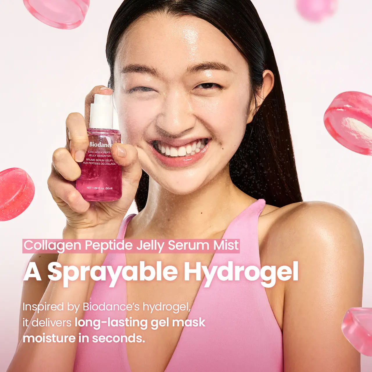 BIODANCE Collagen Peptide & Caviar PDRN Jelly Serum Mist Duo | Hydrogel Face Mist, Anti-Aging, 1.69 fl.oz
