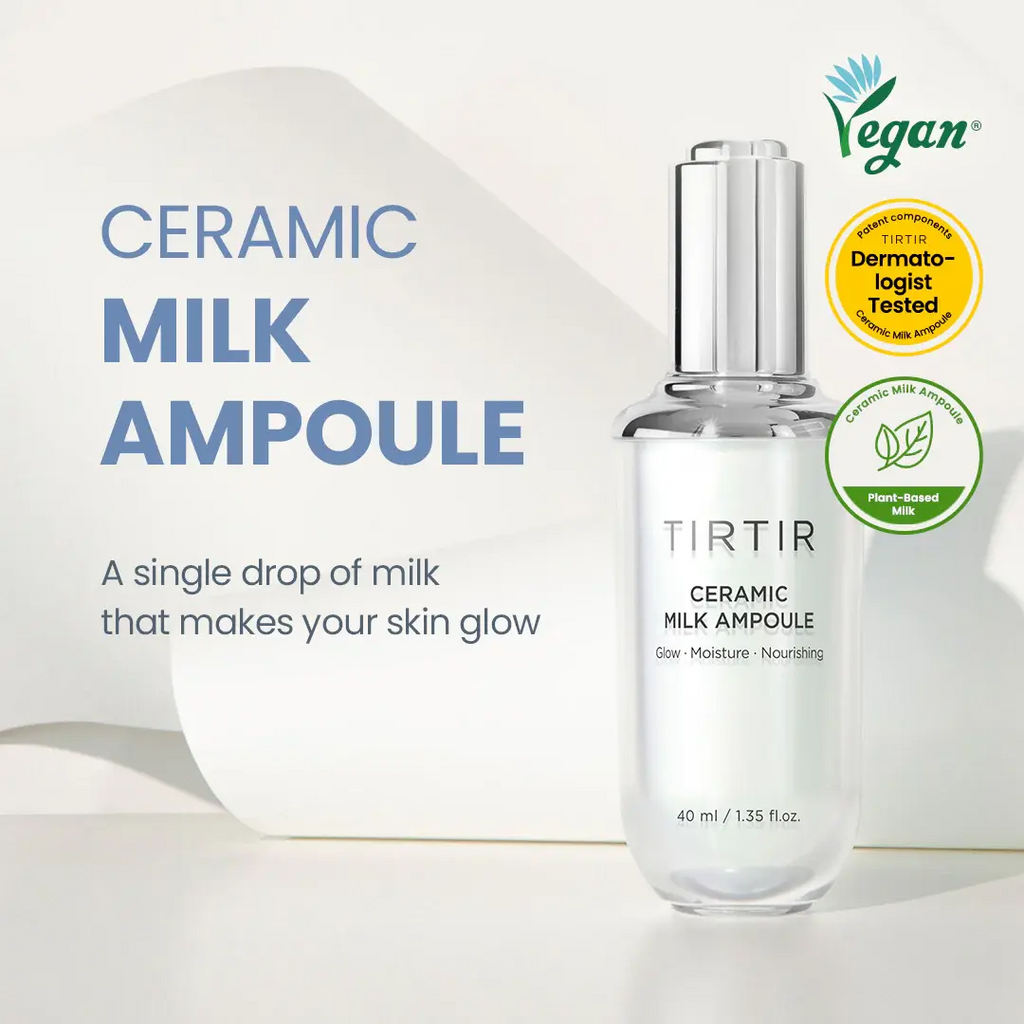 Milk Skin Toner 150ml + Ceramic Milk Ampoule 40ml Set – Korean Skincare for Hydration & Brightening