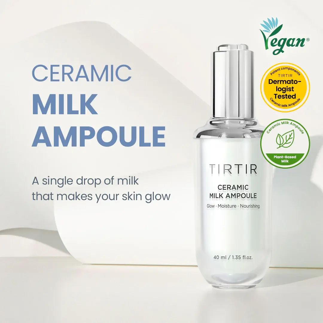 Milk Skin Toner 150ml + Ceramic Milk Ampoule 40ml Set – Korean Skincare for Hydration & Brightening