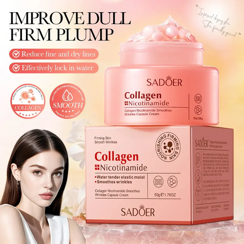Brightening Capsule Cream – Collagen Firming & Vitamin C for Even Skin Tone, Glow & Deep Hydration