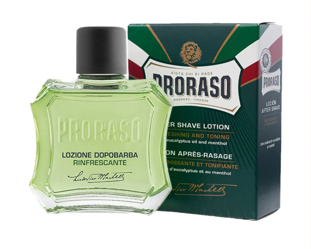 1Pcs Proraso Liquid Lotion Aftershave 100ml | Wet Shaving Essentials | For All Skin Types | Provides Cooling Relief After Shaving | Renewed And Refreshing Effect | Made In Italy