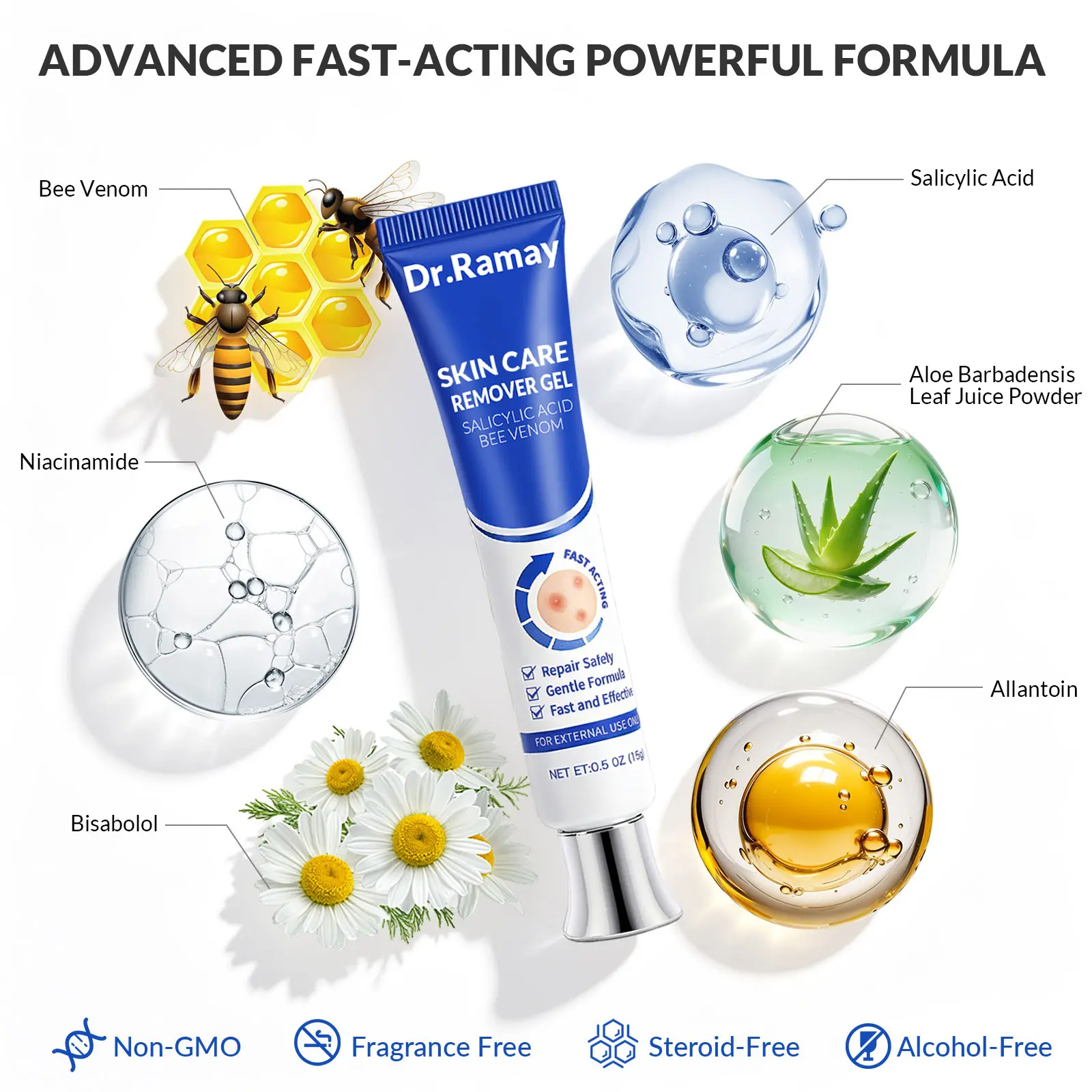 Hydrating Gel with Gentle Herbal Formula – Daily Moisturizer for Face & Body, All Skin Types