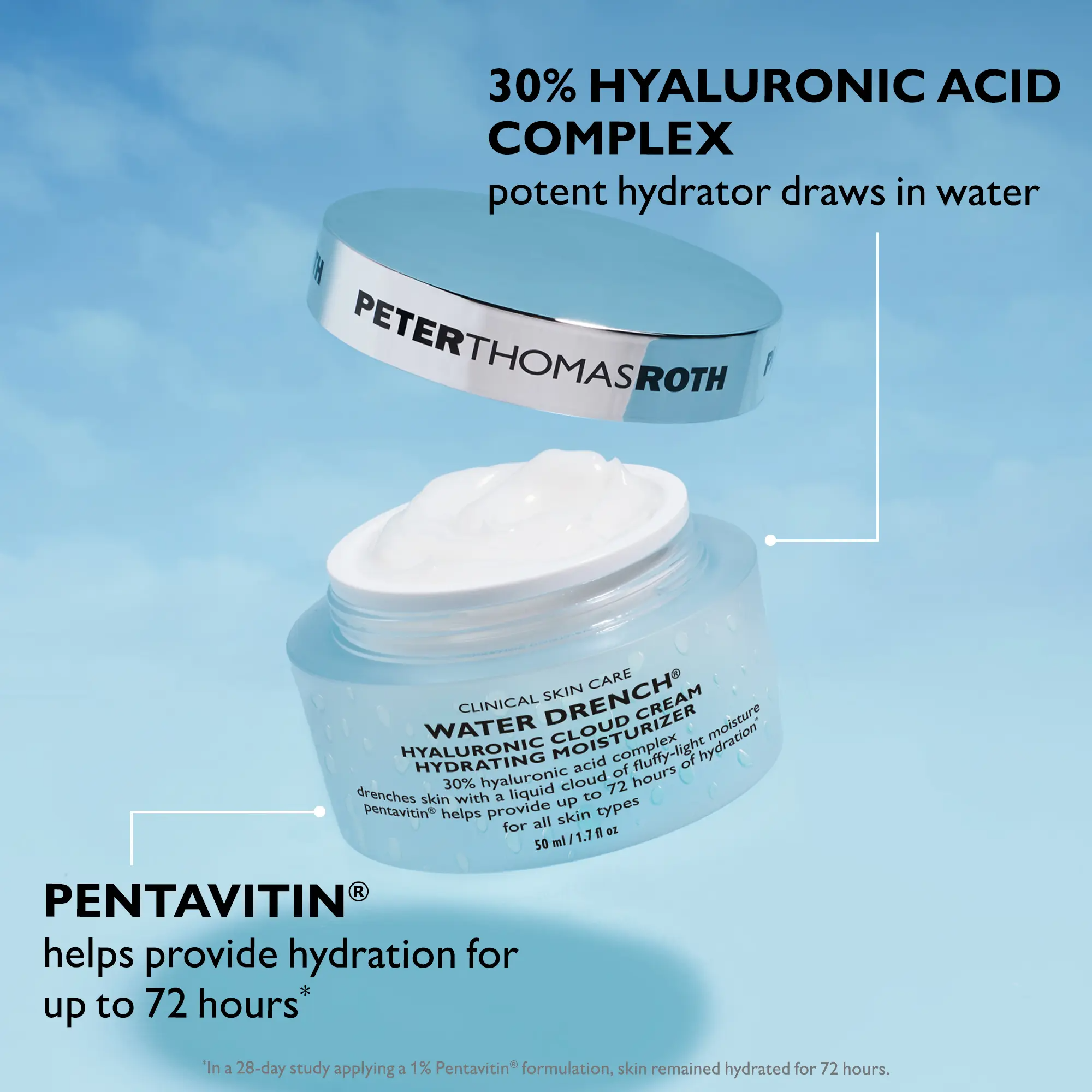 Peter Thomas Roth Water Drench Hyaluronic Cloud Cream Hydrating Moisturizer