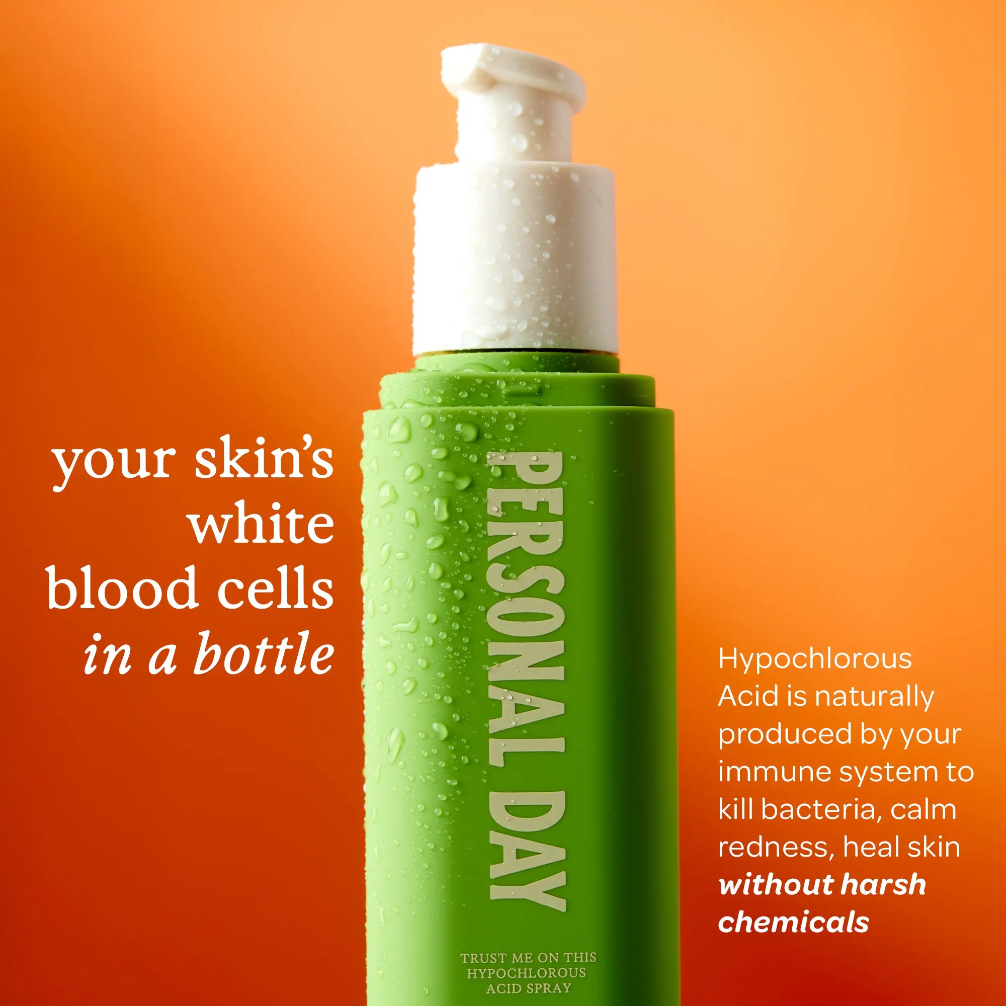 Personal Day "Trust Me On This" Hypochlorous Acid Spray | Anti-Bacterial, Acne-Safe, Alcohol-Free Fine Mist, 107ml