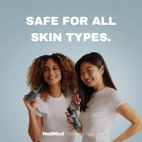 NeilMed NeilCleanse Piercing Aftercare Fine Mist Trio | Sterile Saline Spray, Vegan & Preservative-Free (2×177ml + 1×75ml)