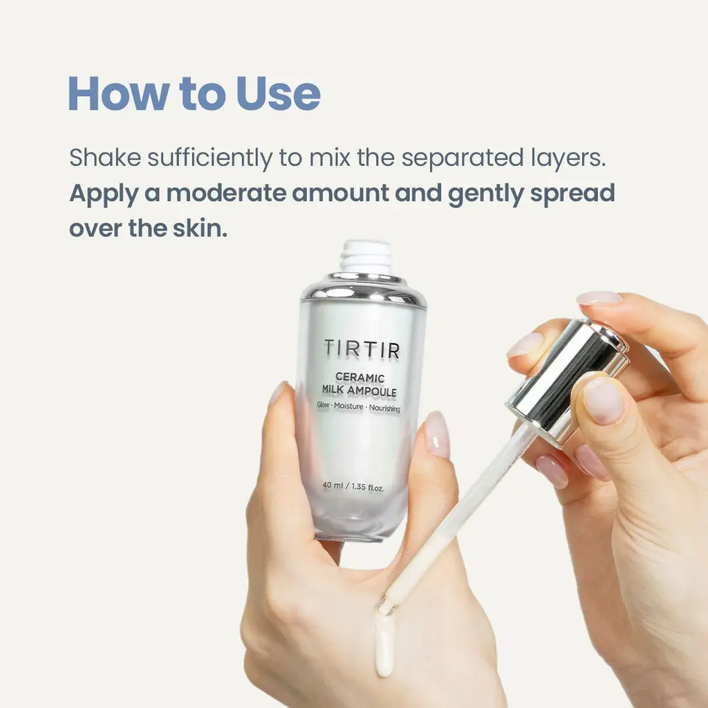 Milk Skin Toner 150ml + Ceramic Milk Ampoule 40ml Set – Korean Skincare for Hydration & Brightening