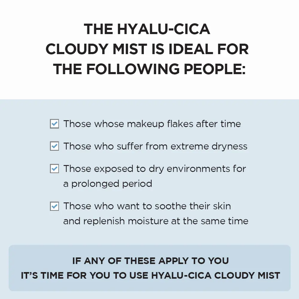 SKIN1004 Madagascar Centella Hyalu-Cica Cloudy Mist 4.06 fl oz (120ml) – Hydrating & Calming Face Mist with Green Tea & Hyaluronic Acid