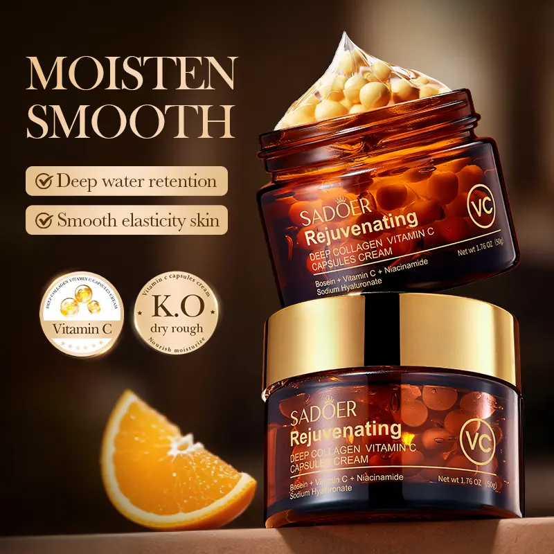 Brightening Capsule Cream – Collagen Firming & Vitamin C for Even Skin Tone, Glow & Deep Hydration