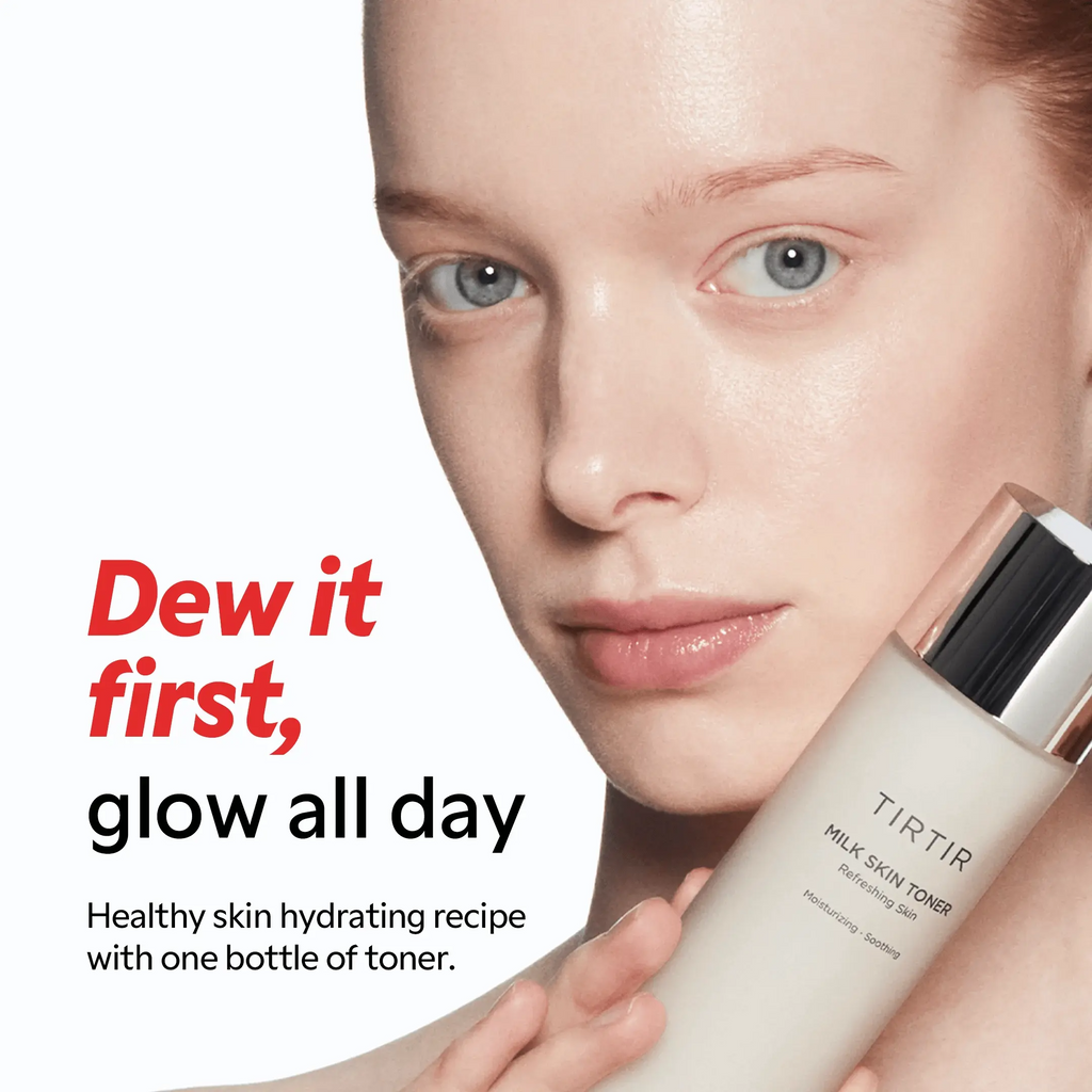 Milk Skin Toner 150ml + Ceramic Milk Ampoule 40ml Set – Korean Skincare for Hydration & Brightening