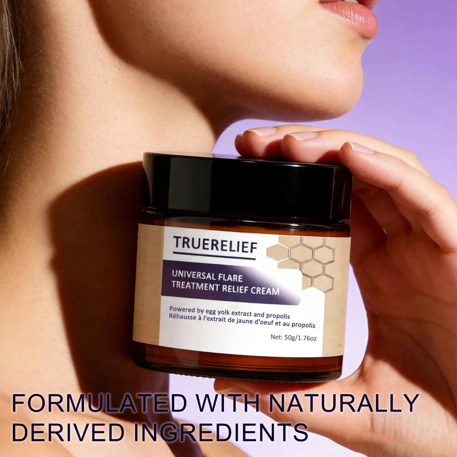 TRUERELIEF Universal Flare Care Cream – Soothes Redness, Irritation & Chafing | Propolis & Egg Yolk Extract | 50g