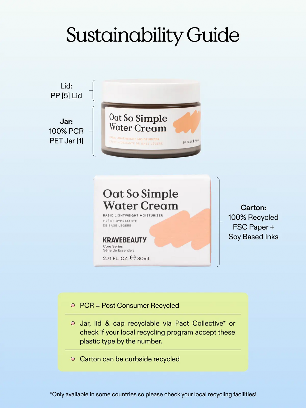 Byoma Oat So Simple Water Cream | Lightweight Moisturizer for Sensitive Skin, 48-Hr Hydration, 2.71 fl.oz