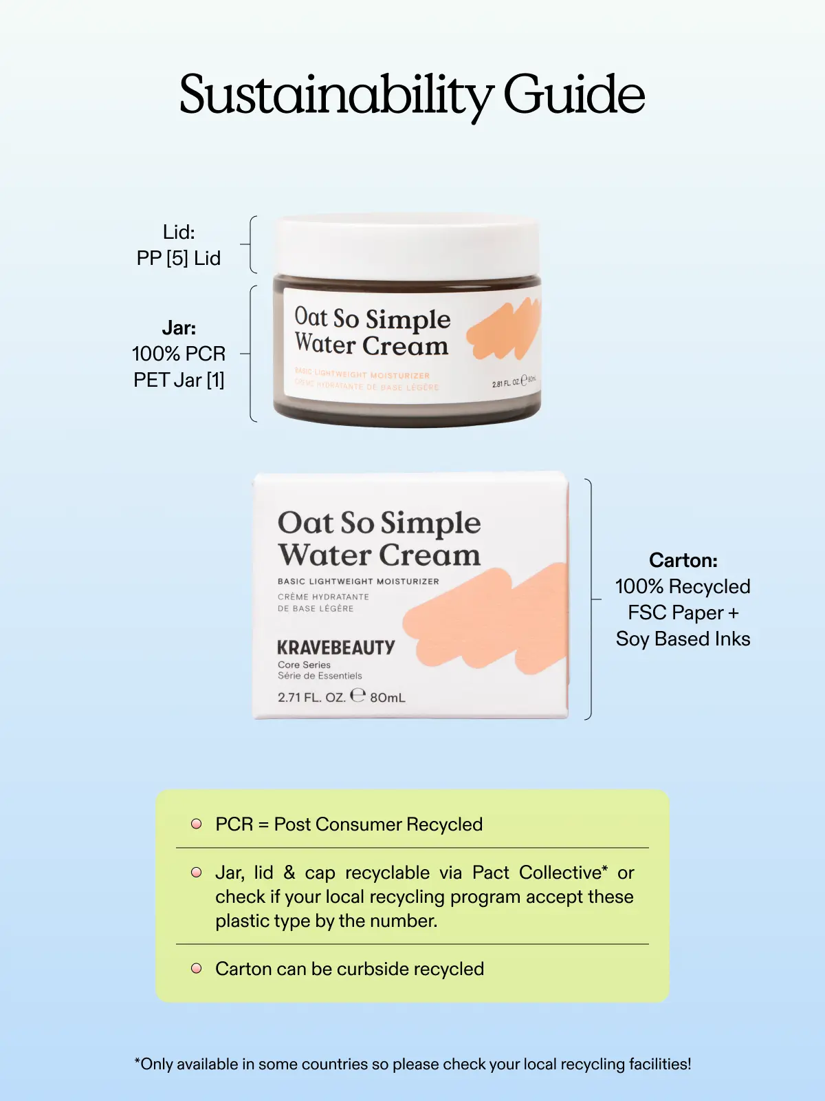 Byoma Oat So Simple Water Cream | Lightweight Moisturizer for Sensitive Skin, 48-Hr Hydration, 2.71 fl.oz