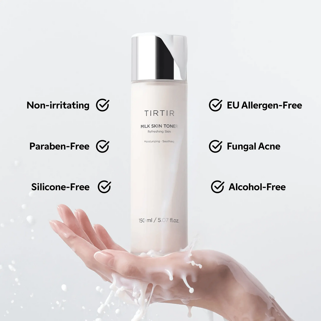 Milk Skin Toner 150ml + Ceramic Milk Ampoule 40ml Set – Korean Skincare for Hydration & Brightening