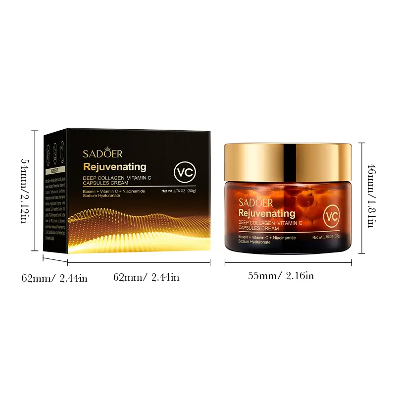 Brightening Capsule Cream – Collagen Firming & Vitamin C for Even Skin Tone, Glow & Deep Hydration